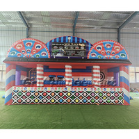 Équipement de location de fête 3 en 1 Basketball Shoot Baseball Jeux de carnaval gonflables à vendre