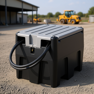 Tanque de Combustible Diésel Portátil de 58 Galones con Bomba de 12V, Modelo Negro D0100X3EHDJ, No D2 - Product Image 2