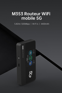Plery M353 5G desbloqueado WIFI 6 MT900 enrutador para juegos CPE Hotspot módem SIM 5G enrutador CPE 5G <span class=keywords><strong>MIFI</strong></span> pocket wifi - Product Image 6