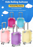 Mini Valise Transparente pour Cosmétiques, Faux Cils, Snacks – Boîte de Rangement Miniature en Plastique Façon Bagage