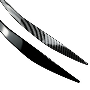 Bmw 5 Series F10 F11 Headlight Brow Stickers Piano Black Carbon Fiber Texture Body Decal Exterior Modification - Product Image 5