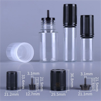 Bouteilles en plastique V3 en gros, forme de fût de 10 ml, avec bouchon inviolable pour huiles essentielles, médicaments, jus et liquides, flacon compte-gouttes