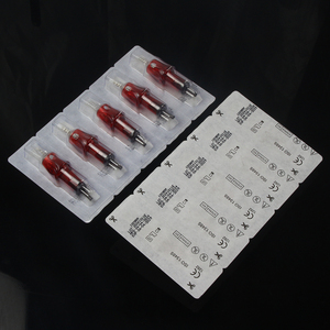 MAXTATO 20 unidades/caja <span class=keywords><strong>Agujas</strong></span> de cartucho para tatuaje rojas 3RL 5RL 7RL 9RL <span class=keywords><strong>5RS</strong></span> 9RS con membrana - Product Image 4