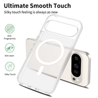 Coques de téléphone magnétiques antichoc en TPU souple et PC mat pour Google Pixel 10 Pro XL Pixel 9 8 7 6 Pro, protection intégrale, dos givré