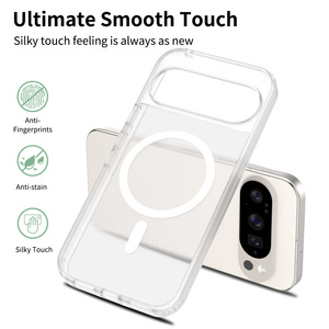 Fundas Magnéticas Mate de TPU y PC Suave a Prueba de Golpes para Google Pixel 10 Pro XL, Pixel 9, <span class=keywords><strong>8</strong></span>, 7, 6 Pro, Cubierta Trasera Esmerilada de Cobertura Total - Product Image 4