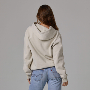 Felpe da <span class=keywords><strong>donna</strong></span> in <span class=keywords><strong>cotone</strong></span> pesante oversize con tasche a canguro felpe Pullover con cappuccio spazzolato di alta qualità da <span class=keywords><strong>donna</strong></span> - Product Image 3