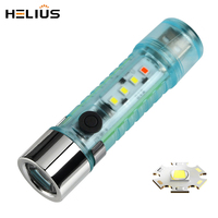Mini-lampes de poche LED en gros avec aimant COB, lumière de travail à l'arrière, rechargeables par USB, pour camping, randonnée et EDC