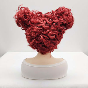 El fabricante The New Cos Pelucas, Alicia en el país de las Maravillas Red Queen's Juegos de pelucas y cabello rizado - Product Image 3
