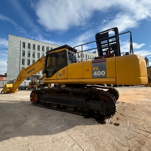 Excavatrice hydraulique Komatsu PC400 d'occasion, excavatrice sur chenilles robuste, prête à l'emploi, en stock - Product Image 1