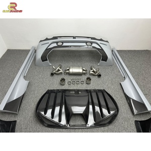 Nuevo Kit de Carrocería Estilo Scuderia, Mitad Fibra de Carbono, Acabado Brillante, Tejido Twill, Parachoques Delantero/Trasero, Faldones Laterales, Escape para F430 2005-2009 - Product Image 5
