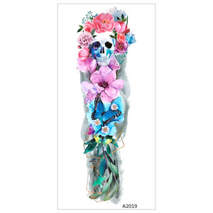Autocollants de tatouage pour bras entiers, colorés, grande taille, transfert à l'eau, temporaires, jetables, pour la décoration corporelle - Product Image 5