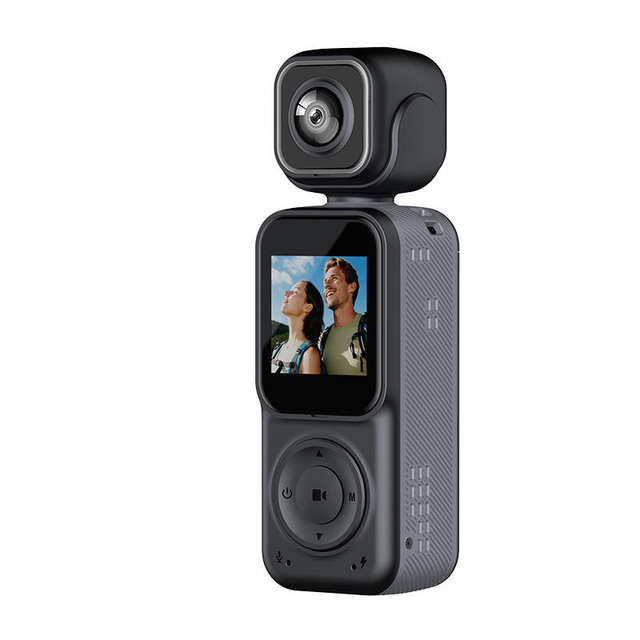 4K/2K UHD Dual Lens 260° View Angle 180° Rotatable Night Vision Handheld Camera Pocket Action Camera with WIFI Stabilization