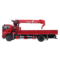 Grue hydraulique de camion d'occasion mobile tout neuf camion monté de 5 tonnes grue manipulateur camion à flèche