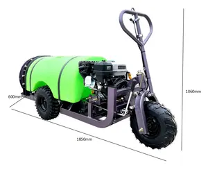 Bomba de roda para carrinho agrícola, motor a gasolina, máquina de pulverização agrícola, bomba automática fornecida