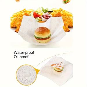 Custom Wholesale Kraft Food Bread Dessert Cookie Bakery Packaging Burger Greaseproof <b>Paper</b> with Your Own Logo - Product Image 3
