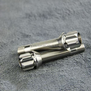 Vente en gros d'usine, goujons de roue en titane M12/14 GR5, écrous de roue à 6 pans pour Audi BMW, conversion automobile - Product Image 3