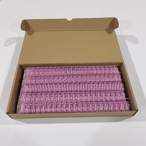 南博最小尺寸1/4 “最大尺寸1-1/2” 粉色双环双环装订螺旋线 - Product Image 6