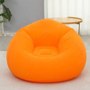 Inflatable <b>Bean</b> <b>Bag</b> <b>Sofa</b> 110x110x85cm Air Fill Foldable Soft Navy Blue Red Coffee Orange Green Outdoor Leisure Chair - Product Image 2
