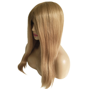 Base anteriore in pizzo di seta traducono rivestimento in pelle di colore biondo <span class=keywords><strong>veri</strong></span> <span class=keywords><strong>capelli</strong></span> umani vergini <span class=keywords><strong>parrucche</strong></span> da donna - Product Image 5