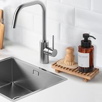 Support de rangement en bois rustique pour salle de bain, idéal pour l'organisation du comptoir de cuisine et la présentation décorative du savon