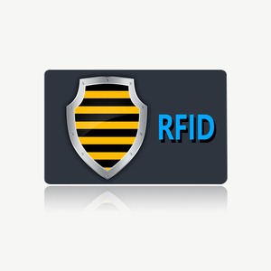 Bloqueador de tarjetas de bloqueo RFID NFC, 13,56 mhz, señal de PVC impresa personalizada, tarjeta de crédito segura - Product Image 4