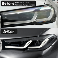 Pour BMW G30 G38 phares LED 2018-2022 modèle lentille de projecteur pour 525i 530i 535i 540i M5 36W puissance Auto accessoires DRL Signal