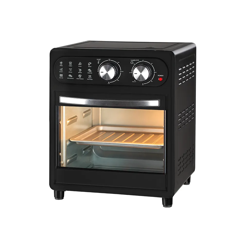 Oven pemanggang roti komersial kinerja tinggi 16L untuk Pizza dan pemanggang roti desain ramping efisien pemanggang udara Oven pemanggang roti