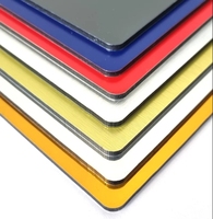 Panneau composite en aluminium 4mm 1250x3200mm Revêtement PVDF pour matériaux de construction Revêtement extérieur