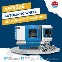 Máquina de Corte de Diamantes AWR26E 15  Optimización de Curvas Automáticas con Pantalla Táctil en Pulgadas para Talleres de Reparación de Llantas de Nivel Básico