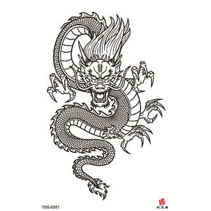 Tatouages temporaires pour hommes et femmes, faux tatouages tribaux de <span class=keywords><strong>dragon</strong></span>, autocollants imperméables, grands tatouages pour le bras - Product Image 3