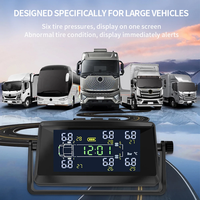 Système de surveillance de la pression des pneus avec 6 capteurs moniteur de température des pneus TPMS universel pour RV remorque camping-car 8Bar 15Bar