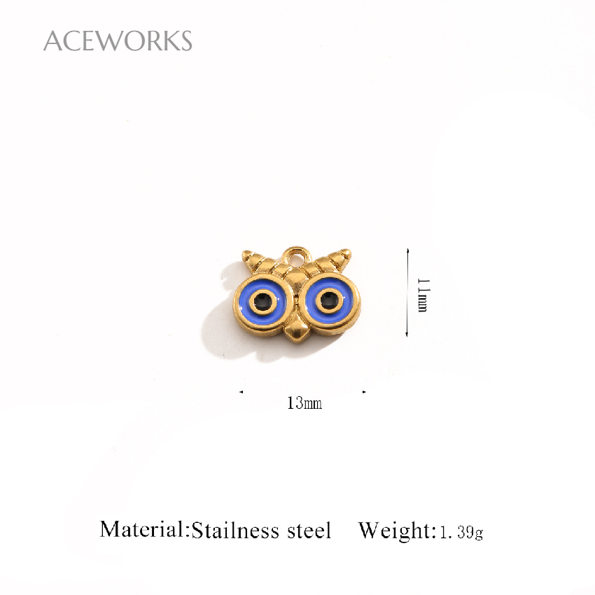 Owl blue-Gold