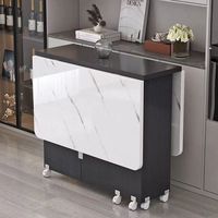 Offre spéciale : table à manger pliable moderne, multifonctionnelle, extensible, simple, rectangulaire, pour petits appartements