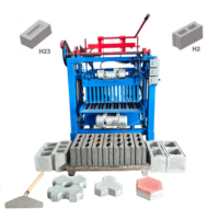 Machine de formage par vibration durable 4-35a, semi-automatique pour blocs creux et briques de ciment, hydraulique