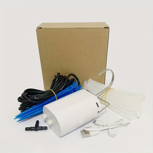 Système d'arrosage automatique intelligent à 8 têtes, alimenté par USB, rechargeable, pour pelouse et jardin, avec minuterie et contrôle goutte à goutte - Product Image 1