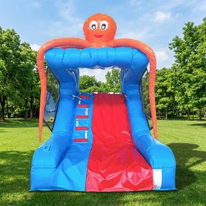 WINSUN Grand toboggan aquatique gonflable en forme de pieuvre - Matériel PVC - Utilisation publique et en jardin - Product Image 1