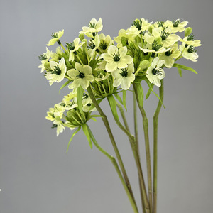 Artificial Star of Bethlehem Flower Stem Velvet Texture Ornithogalum <b>Spray</b> for Wedding Bridal Bouquet Home Decor - Product Image 6