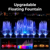 Contratista General para Fuente Musical Flotante Comercial con Luces RGB/Láser, Acero Inoxidable, IP68 Impermeable, para Lagos, Ríos y Mar