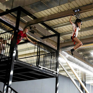 Parc d'attractions Pokiddo personnalisé : Grand parc de trampolines d'aventure, aire de jeux intérieure Air Rider pour enfants et adultes - Product Image 2