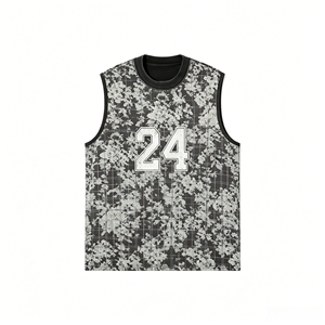 Débardeur <span class=keywords><strong>Gymshark</strong></span> vintage oversize anti-rétrécissement à col rond, classique, respirant et imprimé, de haute qualité - Product Image 1