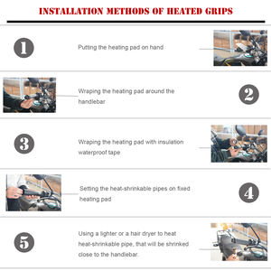 Housse de poignée chauffante électrique 12V réglable pour nouveaux bateaux, haute et basse température, pour systèmes de carrosserie de moto - Product Image 4