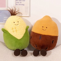Nouvelle conception – Poupée en peluche amusante avec simulation de flamme, maïs grillé, patate douce et châtaignes – Cadeau en peluche douce