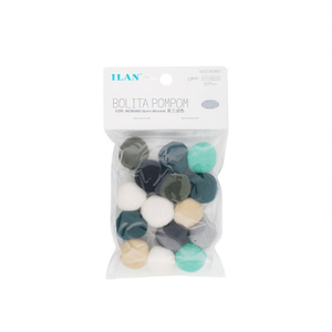 Ilan Bolita Pompom 2.5Cm Couleur Morandi 15Pc DIY Trimming - Product Image 2