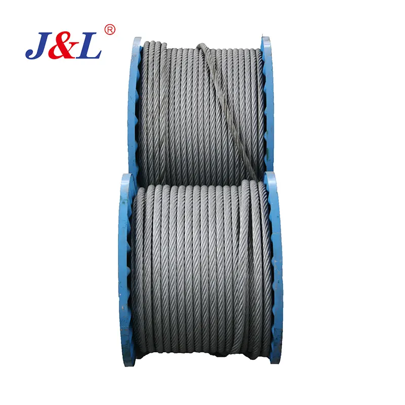 Julisling tel halat yuvarlak Strand çelik pürüzsüz galvanizli kesme müşteri GB inşaat galvanizli kablo 6X36 Sw 1 Ton Rhrl