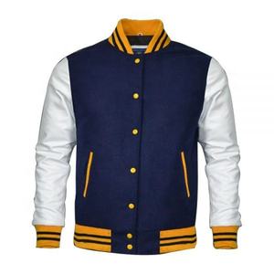 Chaqueta Universitaria, Chaqueta Deportiva con Mangas de Cuero, Chaqueta de Béisbol para Hombre, Chaqueta Universitaria - Product Image 2