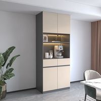 Ensemble d'accessoires pour armoire de cuisine en bois importé, moderne, stratifié, écologique, réglable, personnalisable, console de rangement