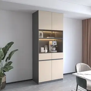 2024 Küchenschrank Zubehör-Set Küche Holz Import moderner laminierter Küchenschrank anpassbare Seitentisch-Konsole tisch c