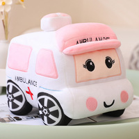 Voiture personnalisée en peluche poupée super douce broderie confortable bus chariot jouet enfants anniversaire rempli PP coton