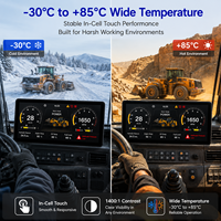 Modul LCD TFT 10,25 inci 1920*720 LVDS 1000 Nits In-Cell Touch -30C~+85C untuk Kendaraan Off-Highway, Dashboard Digital Aftermarket TMK