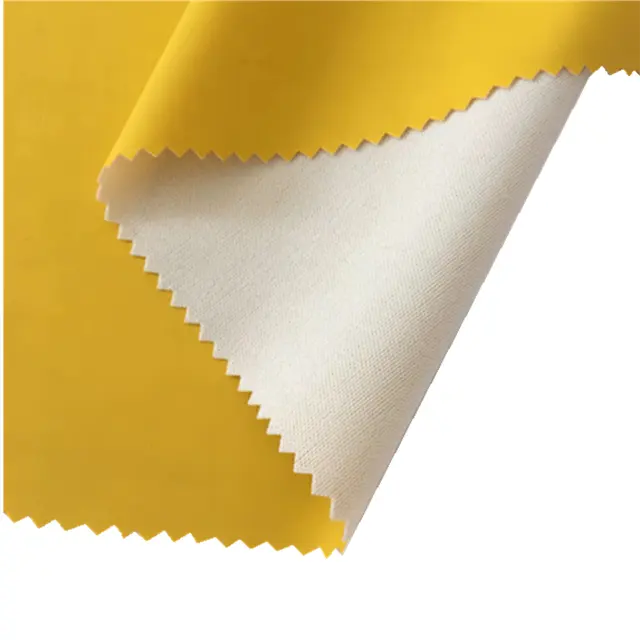 Bela impressão de capa de chuva pu/tecido pvc capa de chuva/100% poliéster tecido